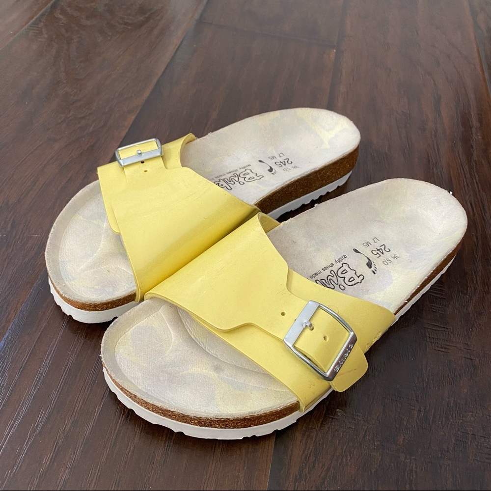 Birkenstock women slide sandals adjustable buckle